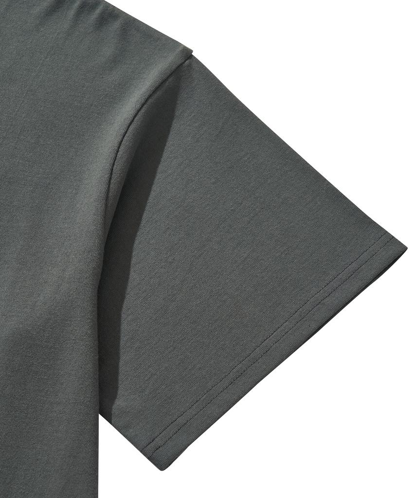 LIBERE Lr Logo T-Shirt / Charcoal