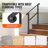 VEVOR Handrails for Outdoor Steps, 2-3 Step Stair Hand Rail & Indoor Railing Kit, Railings for Outside Steps with Installation Kit