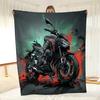 Motorcycle blanket flannel blanket foldable blanket washable sofa blanket plush blanket