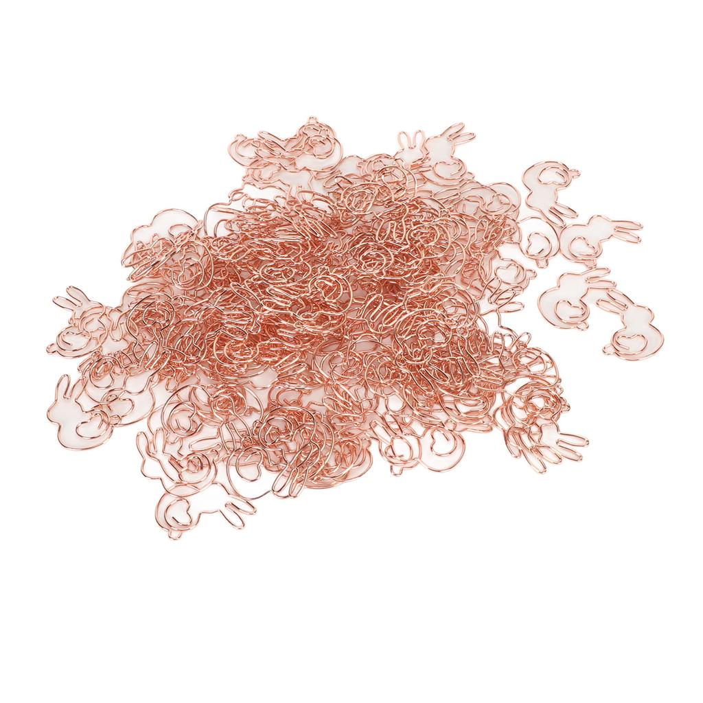 160 шт. детские скрепки в стиле кролика, сглаживающие прочные металлические изысканные золотые милые скрепки для 