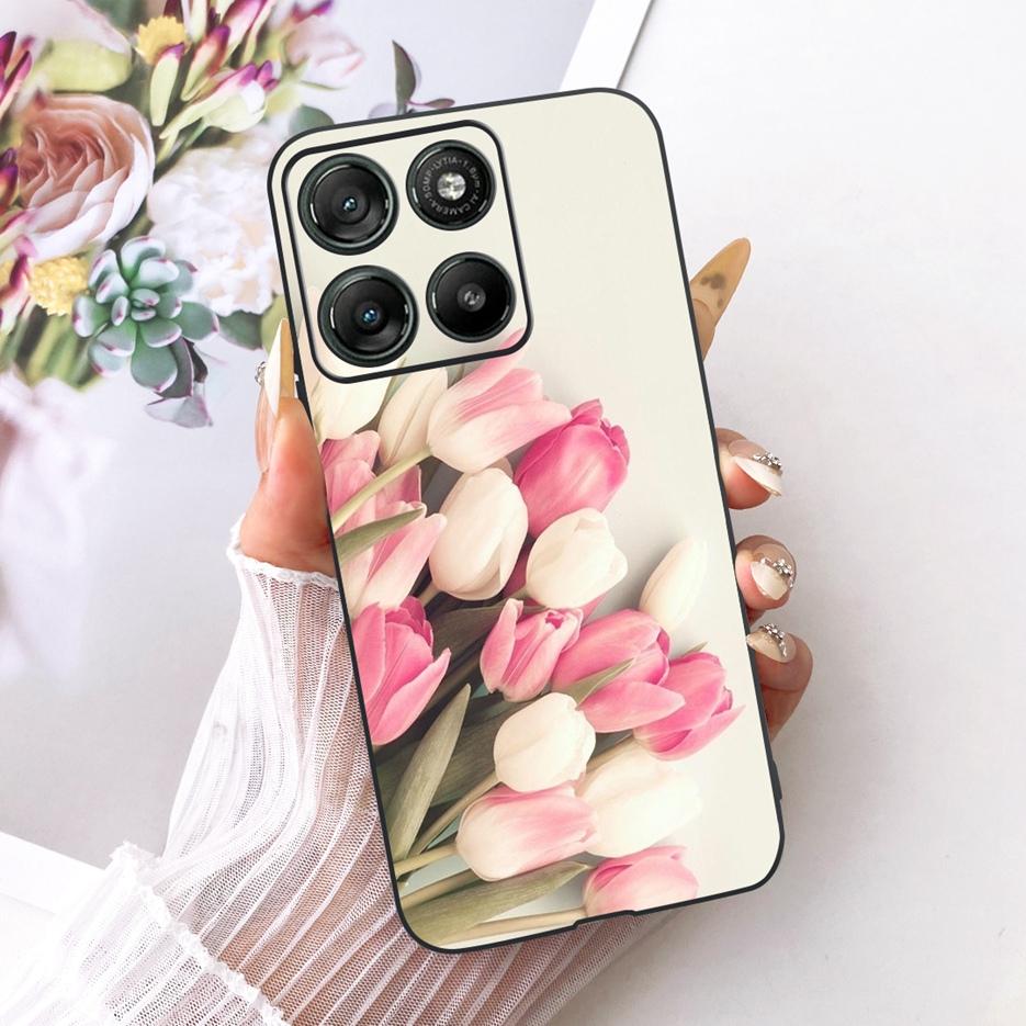 For Motorola Moto G67 Case XT2621-4 Cute Cat Peacock Painted Cover Soft TPU Phone Case For Motorola Moto G77 G 67 MotoG77 Fundas