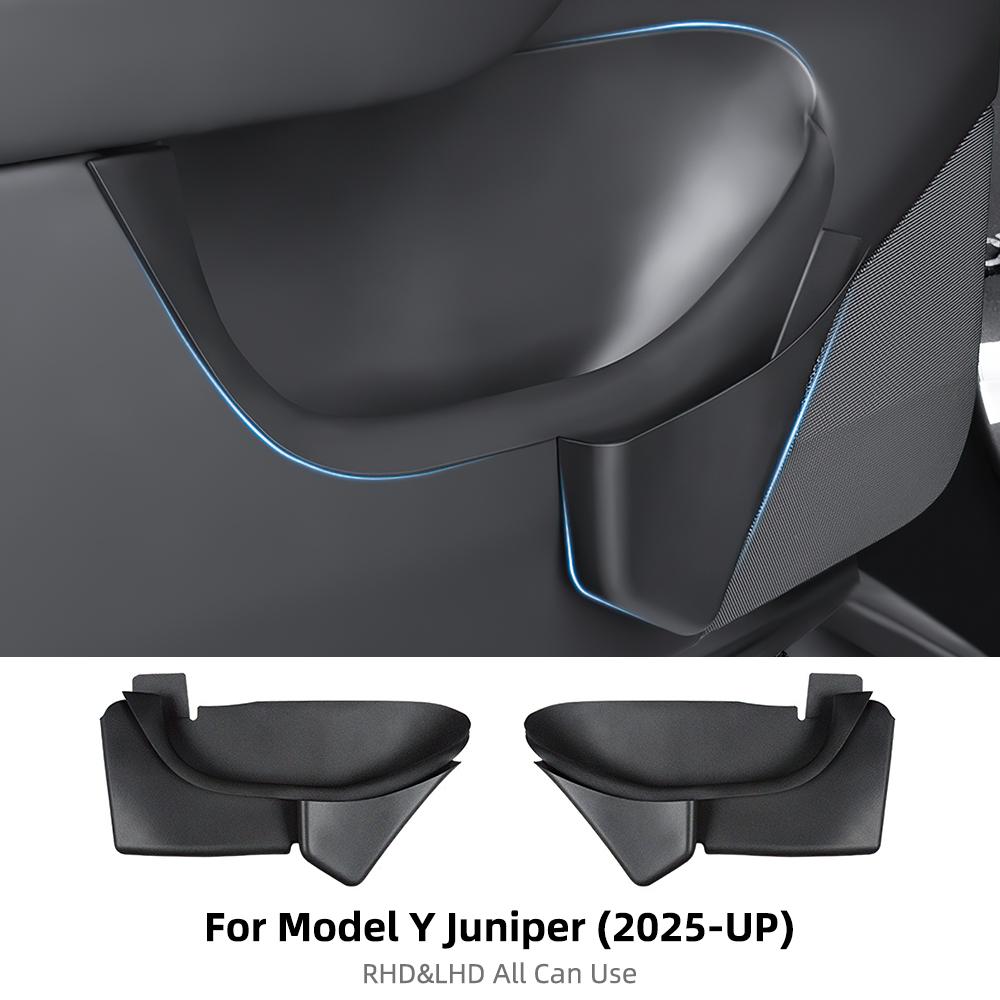 Silicone Car Door Storage Box For Tesla Model Y Juniper 2025 2026-UP Full-Cover Front and Rear Door Handle Organizer Accessories