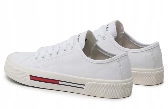 Tommy Jeans Trampki Damskie Białe Sznurowane Z Logo 38 3F6G1* Eu38 3_6 Tna