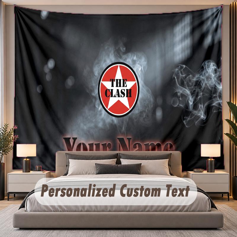 Custom Name Text Tapestry The Cure Personalized Polyester Wall Tapestry For Bedroom And Room