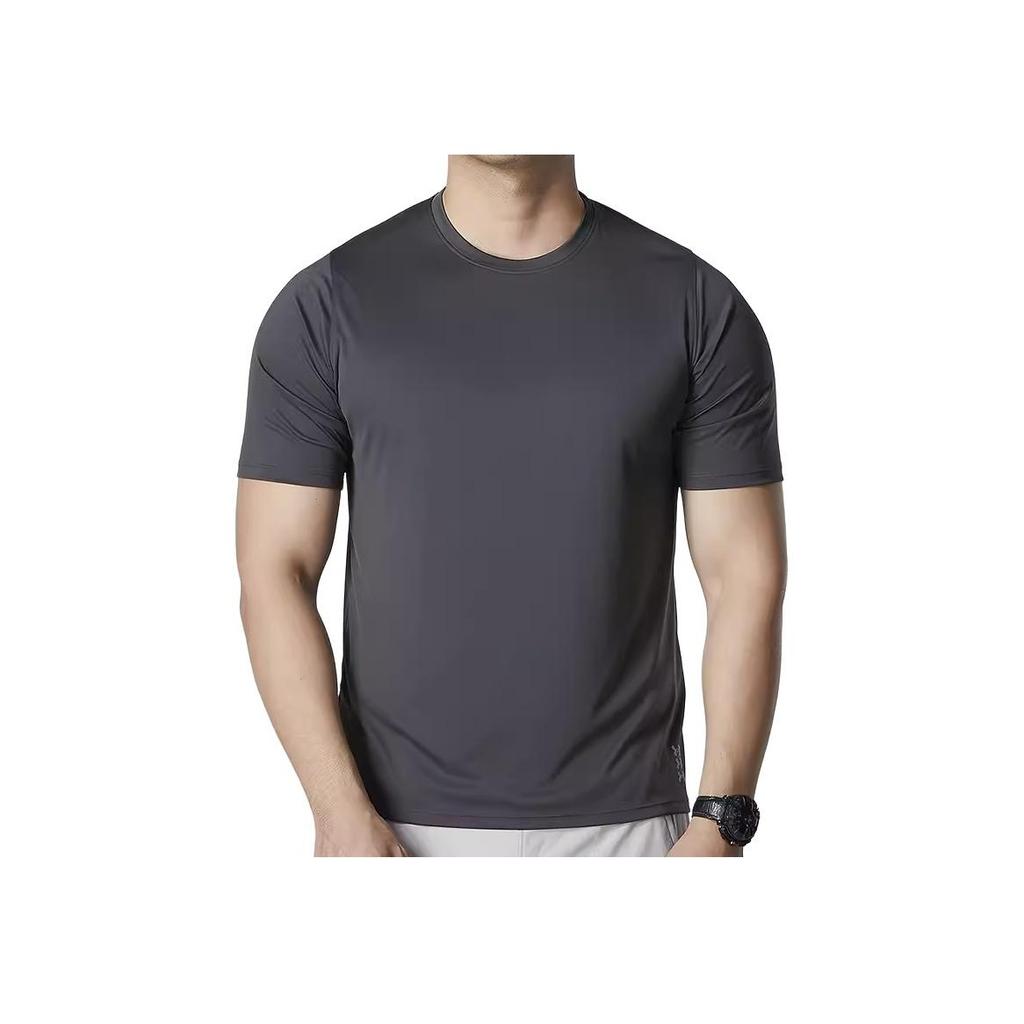 Under Armour Сплошная спортивная повседневная футболка с круглым вырезом, мужские топы, серая 1373732-010