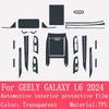 Car Accessories Center Console Transparent TPU Protective Film Anti Scratch Sticker LCD Screen Film For Geely Galaxy L6 2024