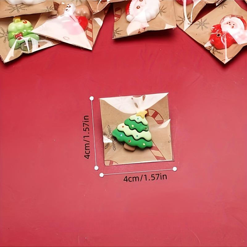 20/50/100pcs Mixed Resin Christmas Fridge Magnets, Santa Claus, Snowman, Christmas Tree Decorations in Various Styles for Gift.