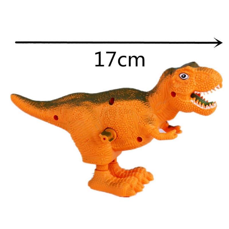 Novelty Gag Winding Toy Cute Party Gift Plastic Dino Figurine for W/ Clockwork Powered Kiddie Toy Educational Playset Gi