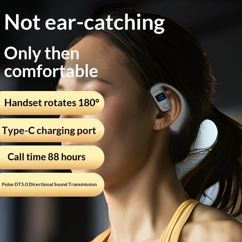 Беспроводные Bluetooth-наушники для бега Bt5.4 Поворотный ушной крючок 180° Ушная гарнитура для Vivo Huawei Oppo Xiaomi