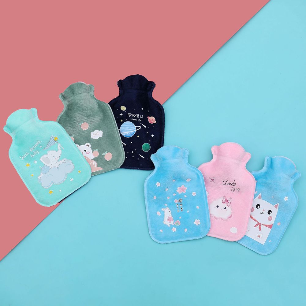 Winter Explosion-proof Cartoon Warming Products Plush Hot Water Bottles Water Injection