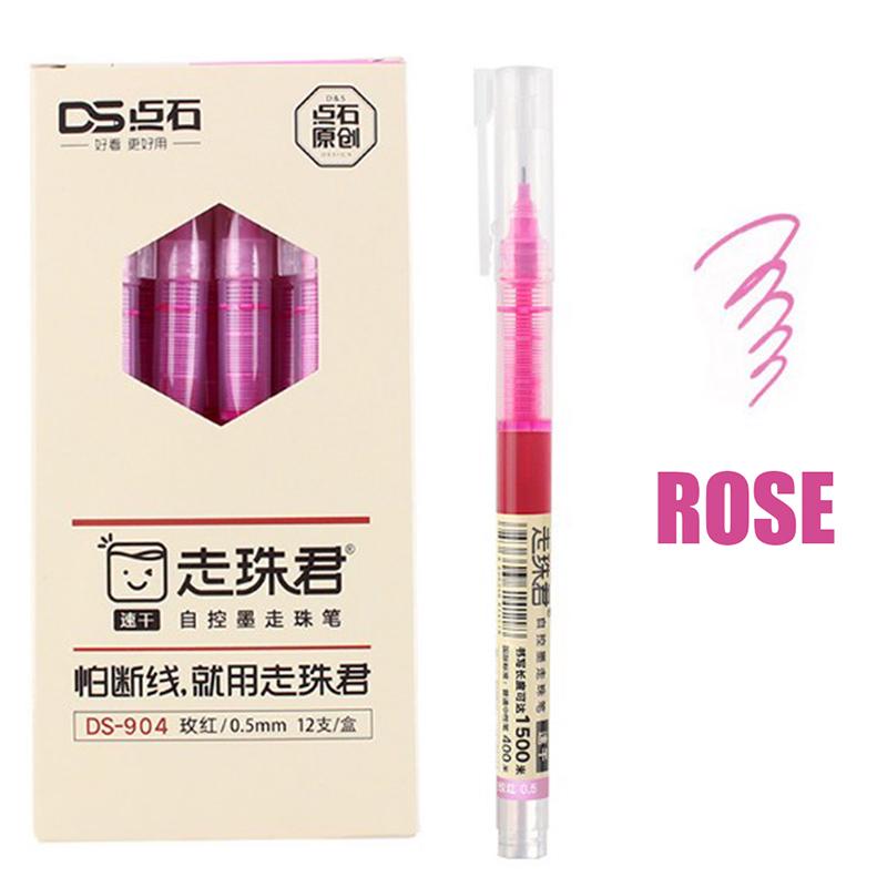 Быстросохнущие чернила, 0,5 мм, сверхтонкие ручки, ручки с жидкими чернилами, ручки-роллеры