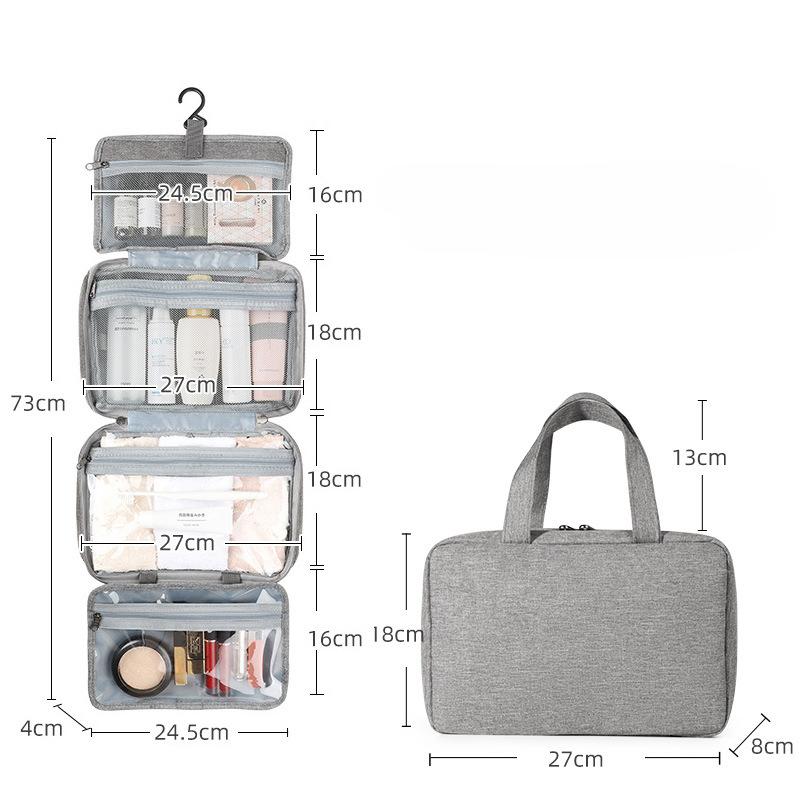 Waterproof Travel Hook Wash Bag Foldable and Portable Multifunctional Cosmetic Storage Bag