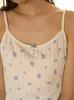 Gelato Pique Little Rose Pattern Camisole PWCT254245 BLU Free Size Needle-Punched Women's