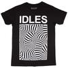 Idles Футболка Psych Tubes Группа Официальная Черная Новая