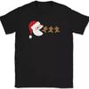 Santa Man T-Shirt Funny Christmas Video Game Claus Cookie Humor Graphic Tee