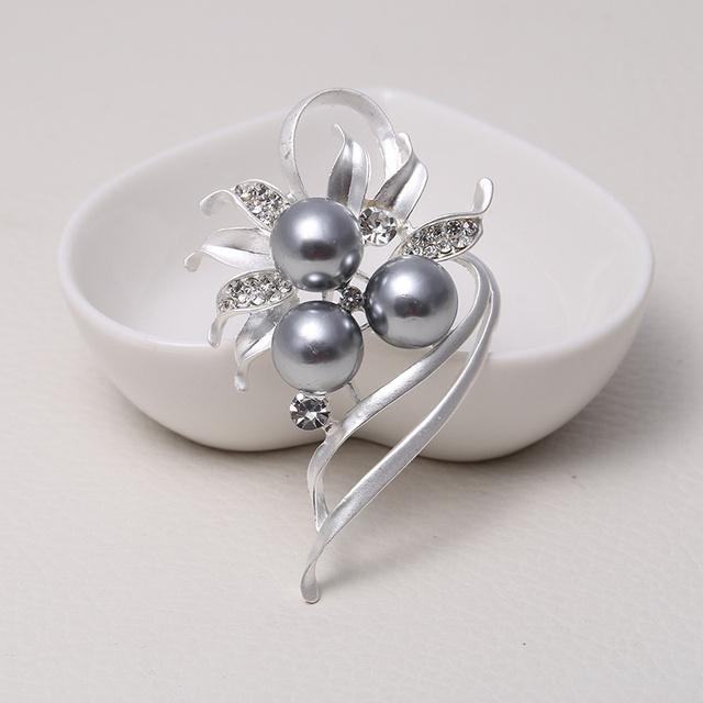 Высококачественная жемчужная матовая брошь женская золотая серебряная красивая цветочная ветка жемчужная булавка ювелирные изделия аксессуары для одежды