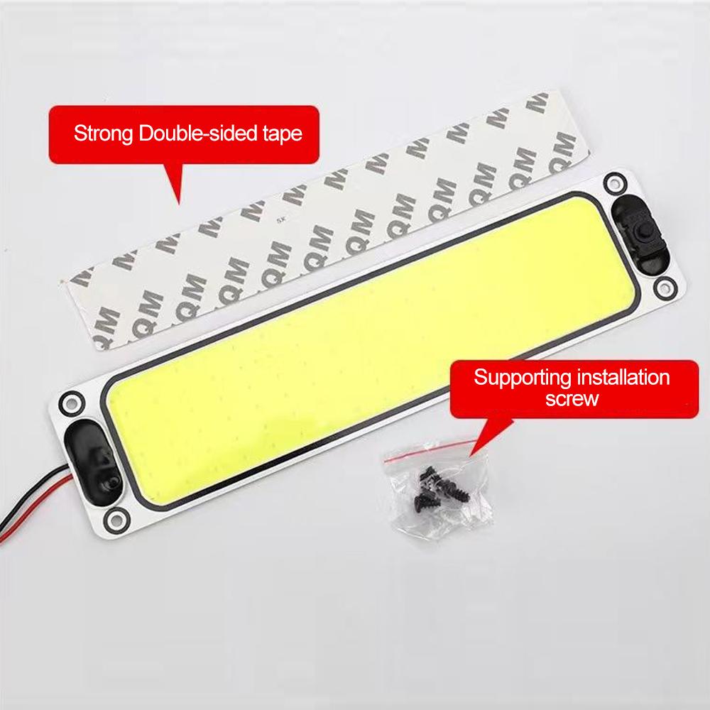 12 В-24 В COB Автомобильный светильник на крышу Автомобильный светильник в салоне Автомобильный купольный светильник Светодиодная панельная лампа Аксессуары для салона автомобиля