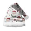2024 Plush Velvet Double-Sided Santa Hat for Adults & Children - Custom Printed