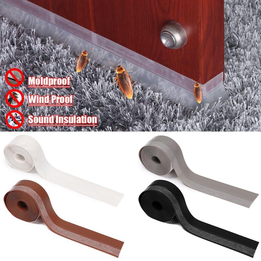 1м/3м/5м Домашний Декор Лента для Дверей и Окон Ванная Комната Защита от Плесени Уплотнительная Лента Силиконовая Резина Наклейка на Стену