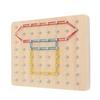 Wooden Geoboard Montessori Toys Graphical Learning Educational Toys for Baby Toddlers Boys Girls