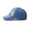 Outdoor Sun Shade Washed Denim Hat for Men Snapback Trucker Hats Women Worn Hole Baseball Cap