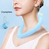 Summer Neck Cooling Tube Portable Ice Ring Neck Cooler Outdoor Sports Heatstroke Prevention Wearable Personal Neck Wrap Hands Free Cold Gel Ice Pack