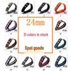 NATO Solid Color Nylon Canvas Watch Band, 24mm Integrated Strap