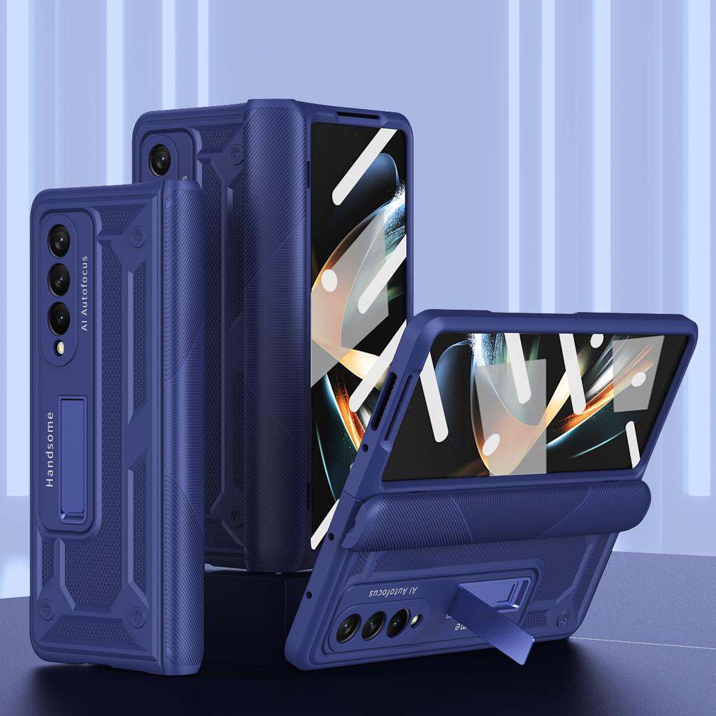 Противоударный складной чехол-сумка для Samsung Galaxy Z Fold 4 5 5G Fold3 Fold4 Fold2 Fold5 Fold 3 2 Zfold4 Передняя стеклянная пленка Coque