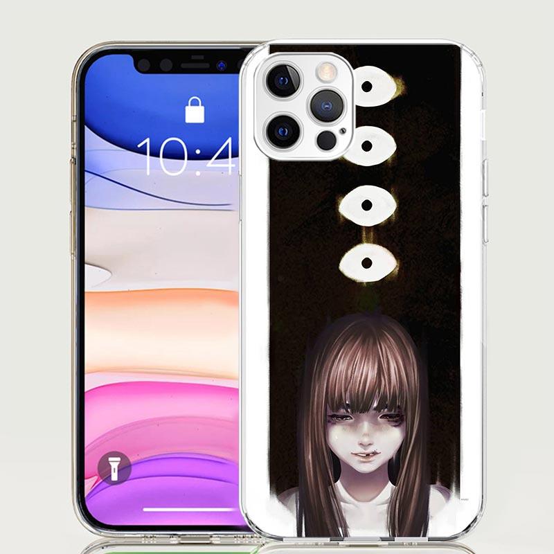 Чехол для телефона Oyasumi Punpun для iPhone 17 Air 16 15 Plus 11 14 Pro Max 13 Mini 12 7 8 + SE Узор Арт Индивидуальный Чехол 17 Air 16