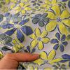 145cm Wide X 95cm Long Premium Double Layer Blue and Yellow Floral Jacquard Fabric