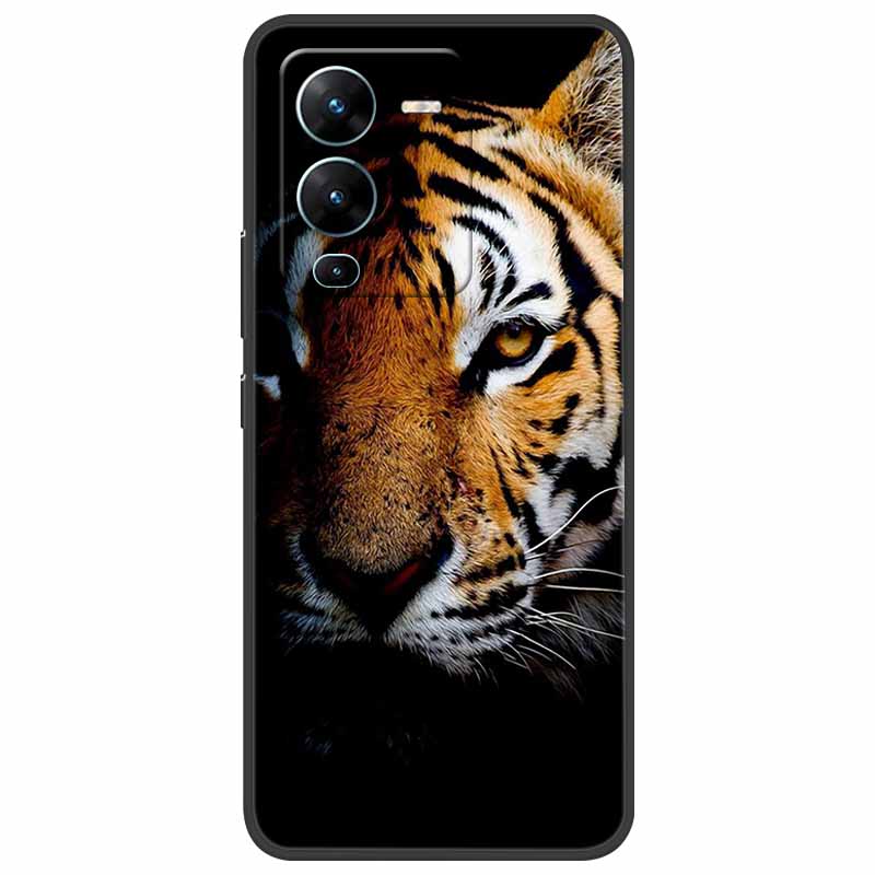Для vivo V25 Pro Чехол V2158 Мягкий Силиконовый ТПУ Чехол для телефона Для vivo V25 Pro 5G Чехол Ударопрочный Capa V 25 Pro V25Pro Coque Крутой