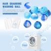 2 ШТ. Стиральная машина, удалитель шерсти домашних животных, шарик для стирки, многоразовый нейлоновый шарик-уловитель волос для одежды, фильтр, шарик для стирки против спутывания