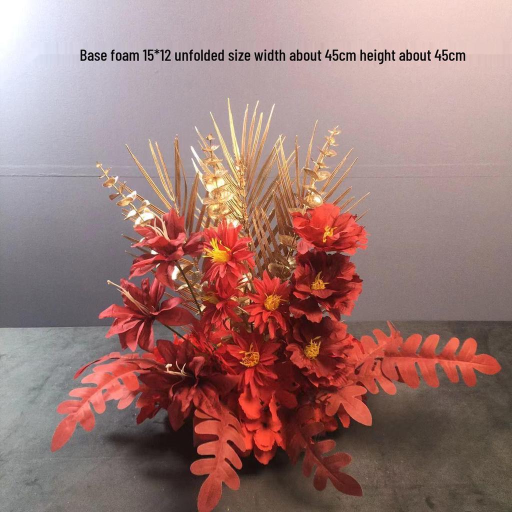 Большой набор для украшения свадебной дорожки и Т-сцены из шелковых цветов