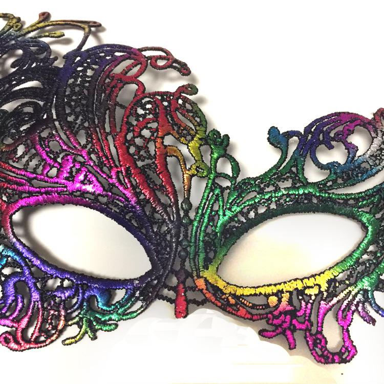 Сексуальная косплей, изысканная бронзовая кружевная маска, маскарадная вечеринка, вечерние маски для ночного клуба, праздничные принадлежности