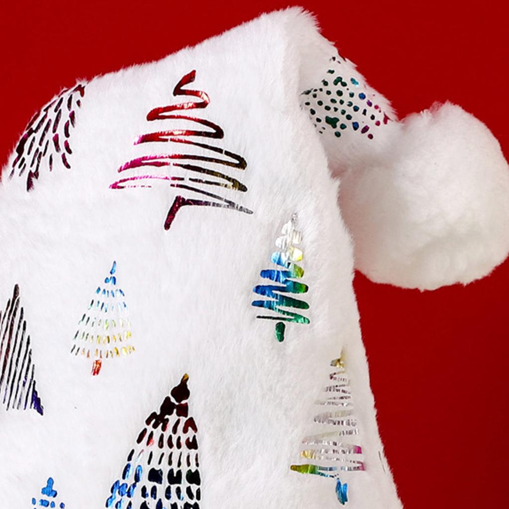 Рождественская шапка Санты Блестящая шапка Санты Милая плюшевая шапка для рождественской костюмированной вечеринки и реквизит для праздничной вечеринки