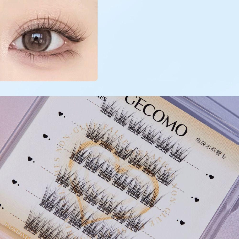 Накладные ресницы без клея для наращивания ресниц, индивидуальные пучки накладных ресниц ежедневно