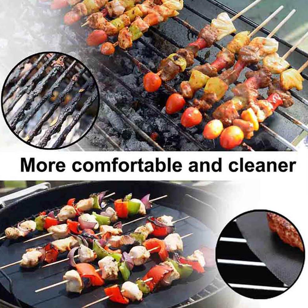 Антипригарный коврик для барбекю, круглый коврик для выпечки, термостойкая подставка для сковороды, коврик для барбекю, гриля, кухонные подушечки для выпечки