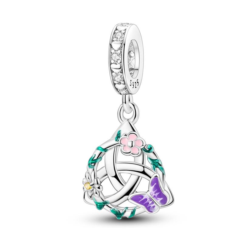 Медный Подсолнух Теплица Велосипед Воздушный Шар Подвески Радужный Пончик Шармы Бусины Подходят для Брендовых Браслетов DIY Украшения