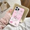 Lovely Cartoon Esthers Bunny For iPhone 14 Pro Max 13 17 11 16 12 15 Air Plus Satin Colorful Phone Case