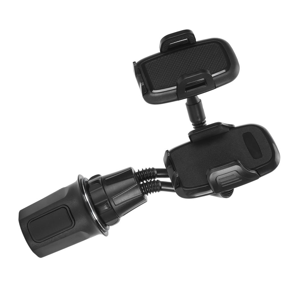 Двойной держатель для телефона в подстаканник автомобиля, держатель для телефона в подстаканник, вращающееся на 360 градусов крепление для телефона в автомобиль, гибкая штанга для смартфонов