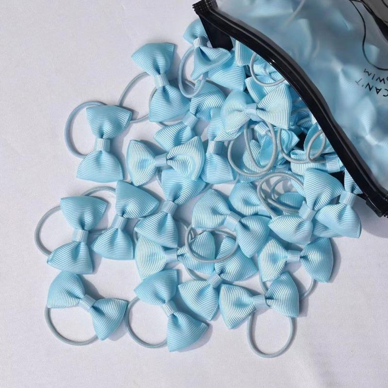 2-дюймовые банты для волос для девочек, эластичные резинки, бант из ленты Grosgrain с резинкой, держатели для хвостиков, аксессуары для волос