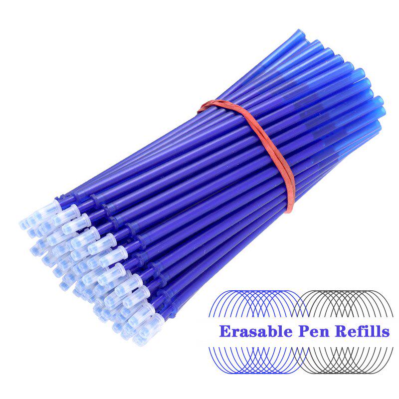 53 шт. набор стержней со стираемой ручкой, моющаяся ручка, синие/черные/красные стираемые чернила, гелевая ручка, канцелярские принадлежности