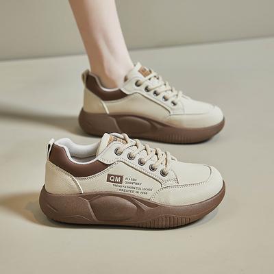 Модные женские кроссовки повседневные спортивные для бега весна 2024 новые удобные балетки вулканизированная обувь теннис для ходьбы скейтборд баскетбол шнуровка