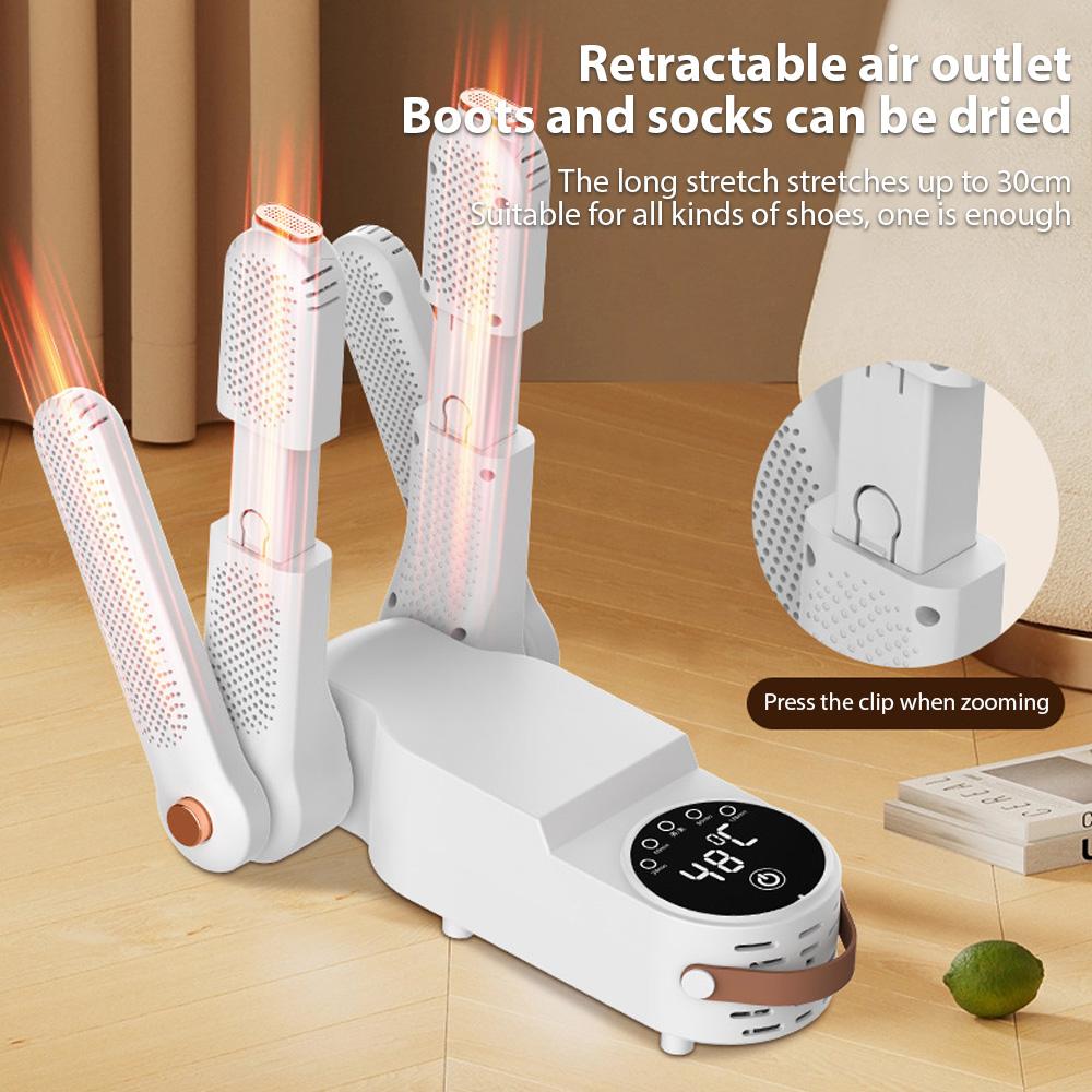 Boot Dryer with Dual V Rack Telescopic Shoe Dryer Touch Screen Deodorizer Intelligent Temperature