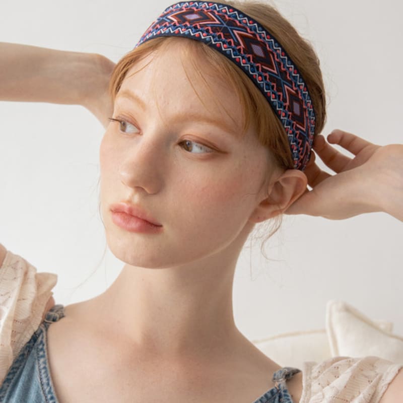 MERRYMOTIVE Этнический узор на жаккардовой повязке для волос