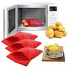 Microwave Potato Bag Reusable Express Microwave Potato Cooker Bag Baked Potato Cooker Perfect Potatoes 1 Minutes Red Baked Pouch