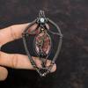 Tree Of Life Copper Thulite Pendant Copper Wire Wrapped Rainbow Moonstone Pendant Handmade Pendant Copper Wire Gemstone Jewelry Gift For Mom