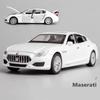 1/32 Модель автомобиля из сплава Maserati Quattroporte Coupe Литой металлический игрушечный автомобиль Модель автомобиля Симуляция Звук Свет Коллекция Подарок