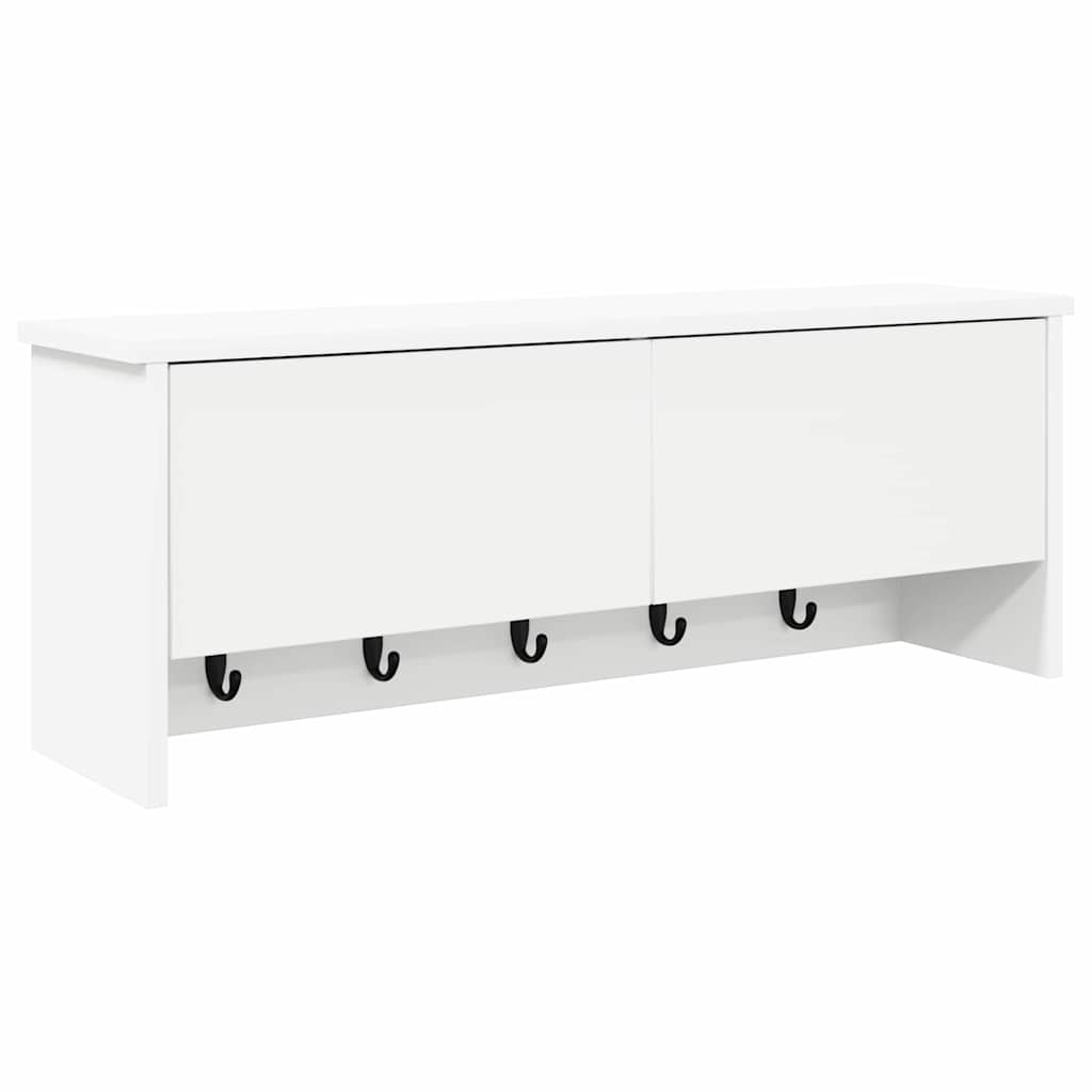 Wall Mounted Nightstand White 80 x 20 x 30 cm Engineered Wood