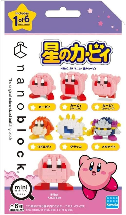 Kawada Nanoblock Мини Нано Кирби КОРОБКА продукт 1 КОРОБКА 6 6 типов всего (BOX) NBMC_29S = штук,